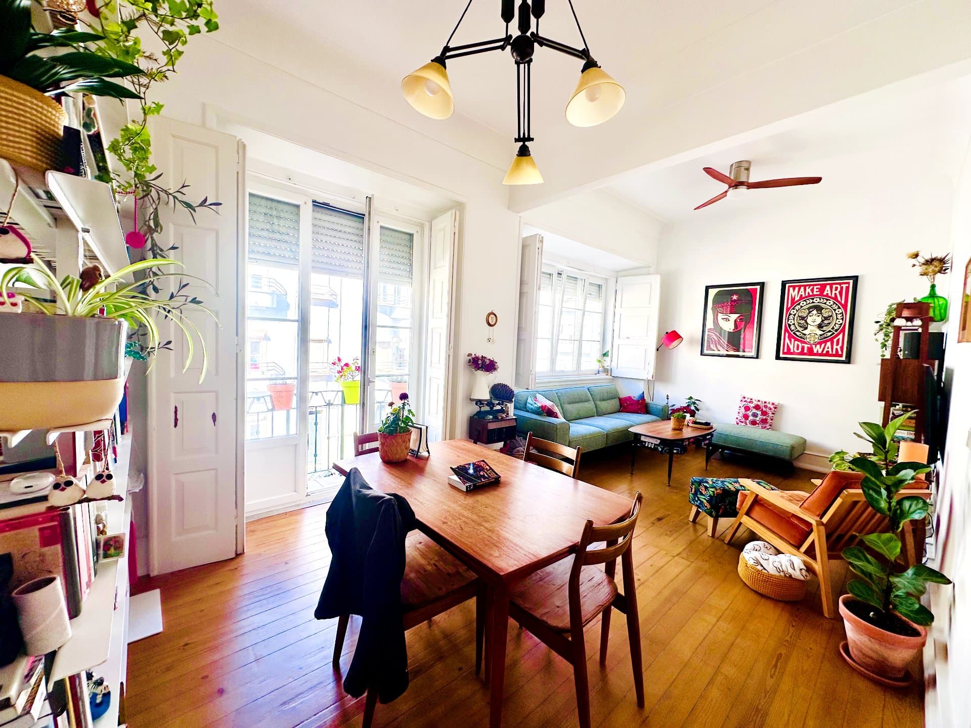 דירה מוארת ומרווחת בליסבון